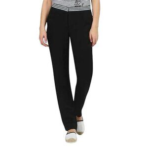 NWT Black Karl Lagerfeld | Black + White Stripe Waistband | pants SZ 2